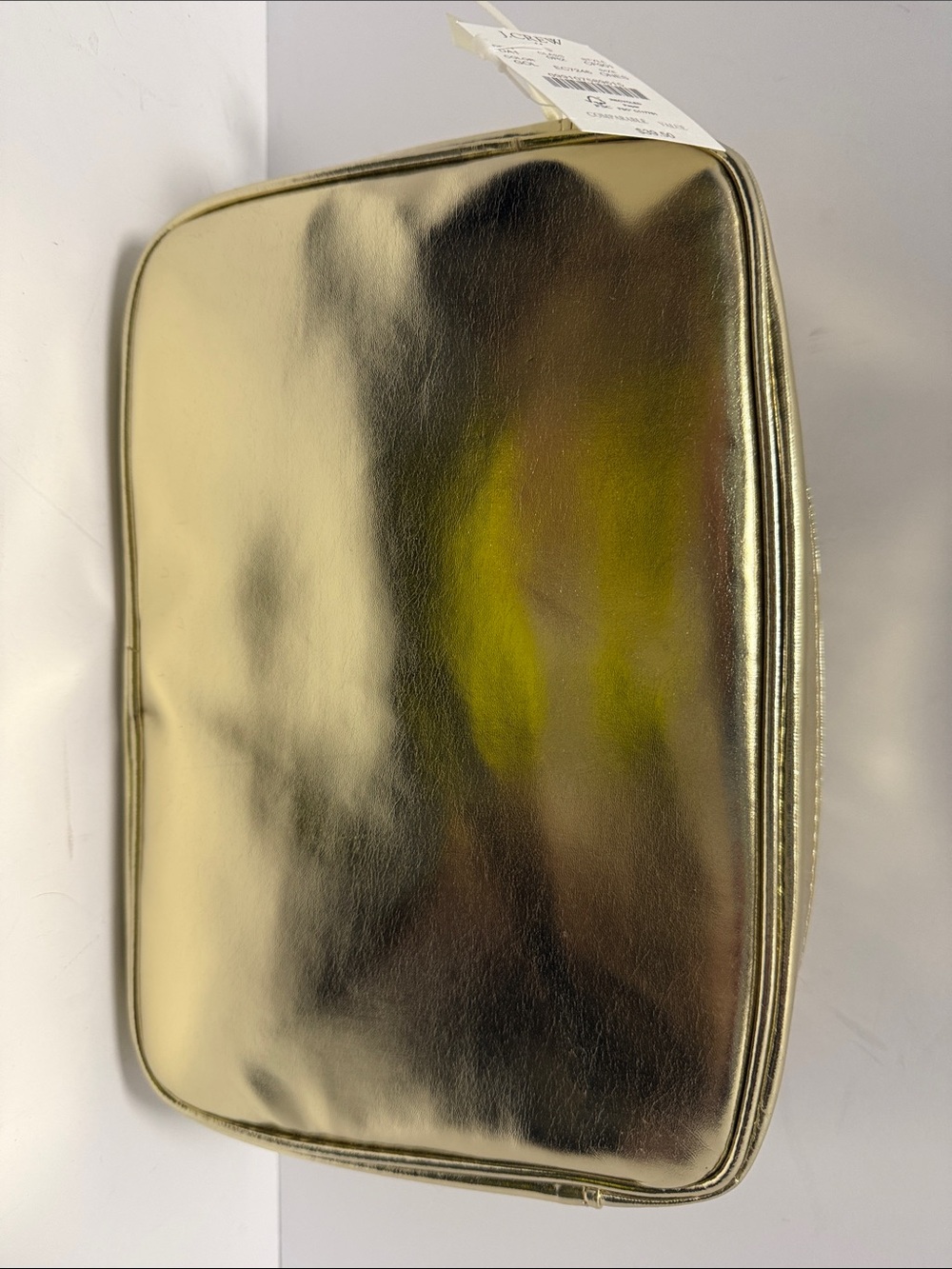 J. Crew Factory Metallic Gold Cosmetic Case